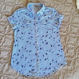 Cuffed Sleeve Blouse